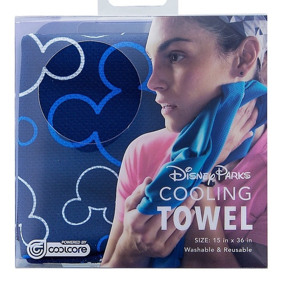 Disney Parks Cooling Towel by CoolCore in Pink Mickey Icon Print - Picture 7 of 13